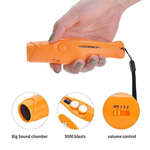 image for VODESON Electronic Whistle For Coaches Hand Squeeze Whistle With Lanya