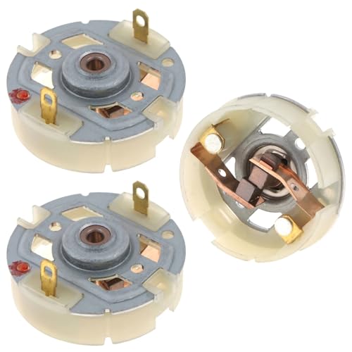 TorSor 3 Pack Cordless Drill Motor Rear Cover Replacement RS550 Motor End Cover with Carbon Brush Bracket Holder for Cordless Impact Driver Hammer Electric Screwdriver Power Tool Kids Ride On Car