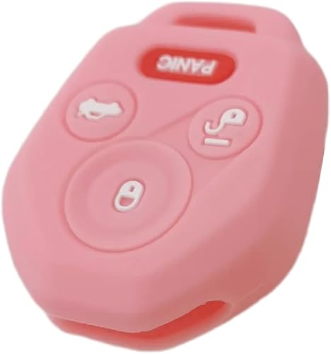 Miniatura 5 de Funda de goma de silicona compatible con Subaru Crosstrek Forester Impreza Legacy Outback Tribeca WRX STI XV Crosstrek Ascent 2008-2023 (negro rosa)