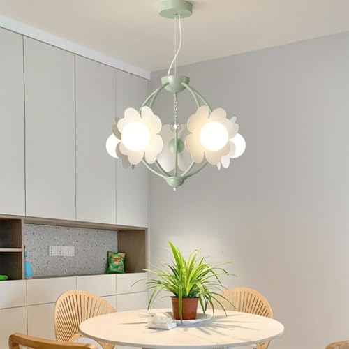 Lustre LED simple à fleurs 3000-6000K avec variateur d'intensité