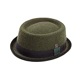  DASMARCA Tony Moss Winter Feutre Stingy Brim Porkpie Hat - L