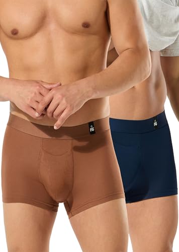 Image of ESSA Men's Ultra-Soft Modal Trunk Underwear | Moisture-Absorption with 4-Way Stretch | Breathable Contour Pouch, Microfiber Waistband with Spandex