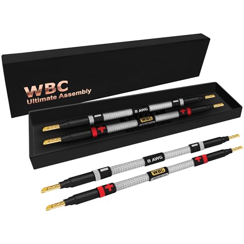 Cables de puente de altavoz HiFi premium de 6 pulgadas y cobre OFC ultra puro