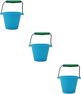 BESPORTBLE 3pcs Small Bucket Collapsible Beach Bucket Collapsible Bucket Collapsible Outdoor Bucket Toy Bucket Collapsible Sand Toys for Beach Folding Bucket Foldable Shower Barrel Child