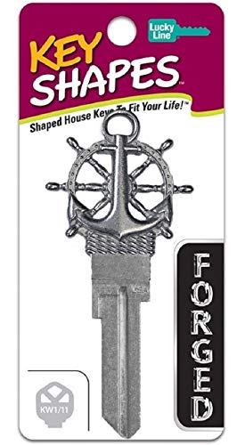 Lucky Line FORGED Key Shapes, ANCHOR - House Key Blank, KWI/11, 1 key (B304K)