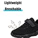 Voxge Boys Girls Sneakers Knitted Mesh Sports Shoes Breathable Lightweight Running Kids Fashion Athletic Casual Shoes (Little/Big) Kids Full Black Size 9.5 M US