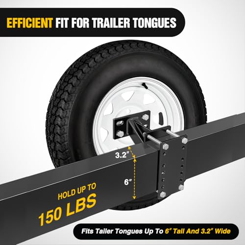 Image of Nilight Spare Tire Carrier Trailer Spare Tire Mount Boat Trailer Carrier Bracket Utility Trailer Accessories Fits 4 & 5 & 6 Lugs Trailer Wheels on 4 inch 4.5'' 4.75'' 5'' and 5.5'' Bolt Patterns 150 Lbs
