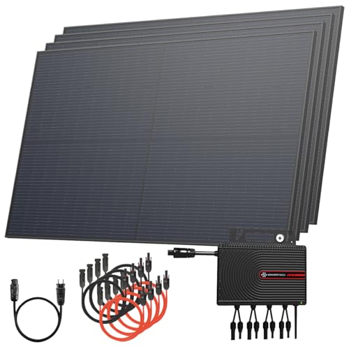 Solarway® Balkonkraftwerk 2000W komplett Steckdose - neuester 2000W Wechselrichter - Solaranlage Komplettset - 500W Solarmodule &...