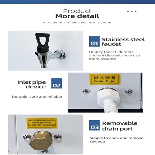 80L Electric Instant Hot Water Dispenser, Wall-Mounted Commercial Kettle for Tea & Coffee, Step-Heating Boiler Machine for Home & Office - Fast Hot Water Solution