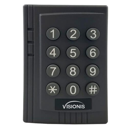 Visionis VIS-3012 Access Control Black Keypad/Reader Card Reader Standalone No Software 500 Users