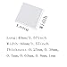 FANGHUOCL Alumina Ceramic Sheet Cooling Pad Insulating Sheet 10Pcs,40mmx40mmx0.63mm