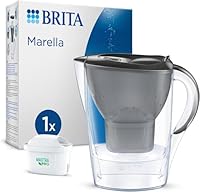 BRITA Marella Water Filter Jug, Graphite, 2.4L Capacity, BPA-Free