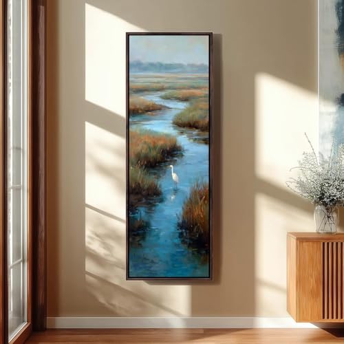 Impression d'art sur toile verticale haute paysage côtier premium