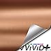 VViViD+ Matte Metallic Rose Gold Premium Vinyl Wrap Film Roll (1.5ft x 5ft)