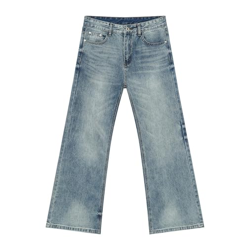 Men's Denim Jeans American Street Style Vintage Lounge Party Casual Daily Pants for Men