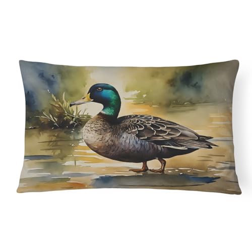 Caroline's Treasures DAC3180PW1216 American Black Duck Throw Pillow Machine Washable,