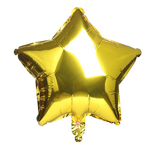 Image of Star-Shaped Balloon,18inch inch Gold Foil Balloon Mylar Balloon,Wedding,Baby Shower Decor - 10pcs