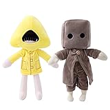 Toy Festival 2 Pieces Little Nightmare Plush Toys, six Mono Version Stuffed Doll Yellow Raincoat...