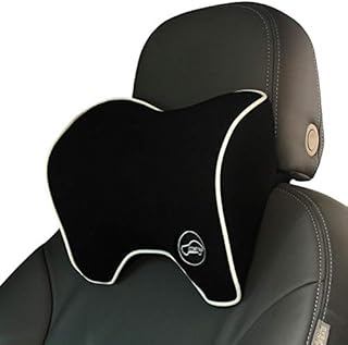 ICOMFYWAY Car Neck Support Pillow for Neck Pain Relief When Driving,Headrest Pillow for Car Seat with Soft Memory Foam – Black