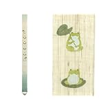 【和インテリア】【四季】手描き細タペストリー『福を六かえる（むかえる）』夏【壁掛け】【タペストリー】【麻】【インテリア】【和風】【海外土産】