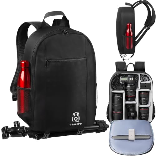 GEARIVO Mochila para câmera - Pequena - Feita na China