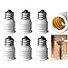 Lamp Socket Adapter Light Bulb Socket Adapter E12 to E14 Lamp Bulb Converter Screw in Thread Adapter Holder 6PCS