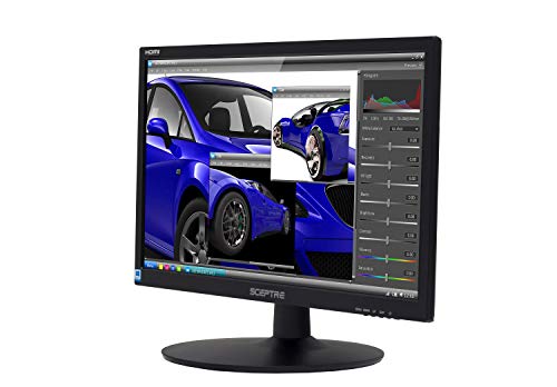 Sceptre 22-Inch 75Hz 1080p LED Monitor HDMI VGA Build-in Speakers, Brushed Black 2019