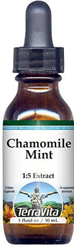 Extracto líquido de glicerita de menta y manzanilla (15), sin sabor (1 oz, ZIN 522262) - Paquete de 3