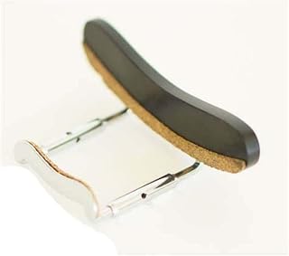 Mandolin Armrest – Solid Ebony Wood with Rosewood Accent – Ergonomic Comfort Rest for Mandolin Players – Durable Handcrafted Wooden Armrest – Set of 1 Piece (ROSE WOOD GOLD CLAMP)