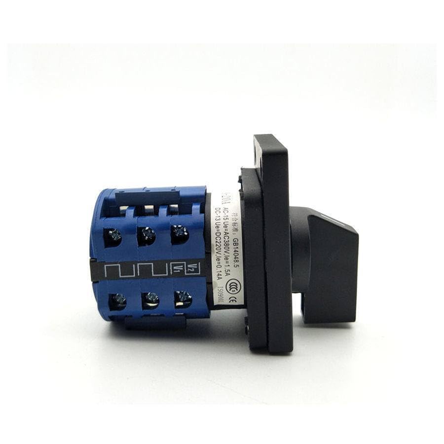 660V 20A 12 Terminals 7 Positions Voltmeter Rotary Cam Changeover Switch