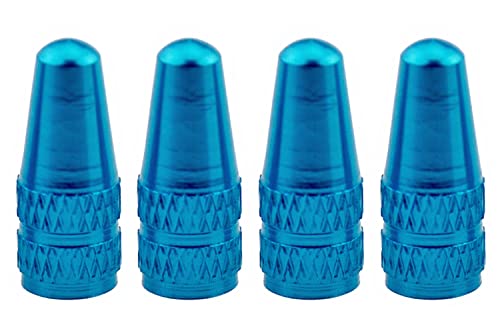 Wowlife 4 tapas antipolvo para válvulas Presta (color azul cielo)