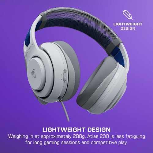 Image of Bundle of Turtle Beach Atlas 200 Wired Gaming Headset Officially Licensed for PS5 & PS4 - White + Victrix Pro BFG Reloaded Wireless Gaming Controller Officially Licensed for PS5, PS4, PC - White