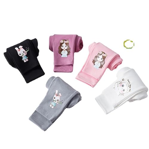 Girls Cute Bunny Cat Leggings Kids Cotton Footless Dance Tights Winter Warm Soft Stretchy Stockings Slim Pantyhose