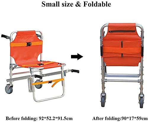 Gaofan Ems Stair Chair Ambulance Firefighter Evacuation Medical Foldable Aluminum Lift Stair Chair With Quick Release Buckles 350 Lbs Capacity #TOP3