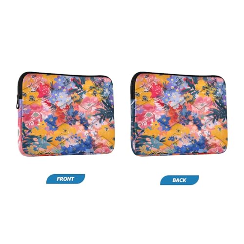 Funda para portátil 13-14 pulgadas estampado floral impermeable miniatura 2