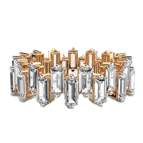 Bague moissanite baguette en argent 925, l'éclat du diamant sans le prix