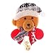 TOYANDONA Navidad Broche De Oso Peluche Luces Pin Broche De Insignia Broche De Solapa para Niños Adultos Juguetes Navidad