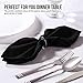 Utopia Home Black Cloth Napkins (12 Pack, 20x20 Inches), Ideal Dinner Napkins for Party, Wedding and Lunch/Dinner