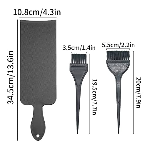 3Pcs Hair Dye Tools Comb Board And Hair Coloring Brush For Home & Salon Uses，Professional Salon Hair Coloring Dyeing Kit #TOP1