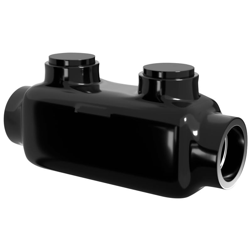 ohlectric insulated wire connector inline black splice for 250-6 wire range lugs with 516 hex screw pre-filled with oxide inhibitor - wire connectors electrical connectors wire tap