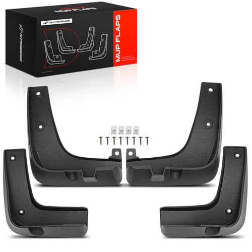 Image of A-Premium Mud Flaps Compatible with Kia | for Kia NIRO 2017-2019 Sport Utility, No Drilling Required Mud Guards with Hardware Accessories, Set of 4 Front and Rear
