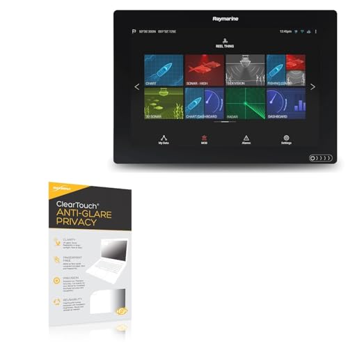 BoxWave Screen Protector Compatible with Raymarine Axiom 12 - ClearTouch Anti-Glare Privacy (2-Pack), Privacy Screen Protector Flexible Film Anti-Glare
