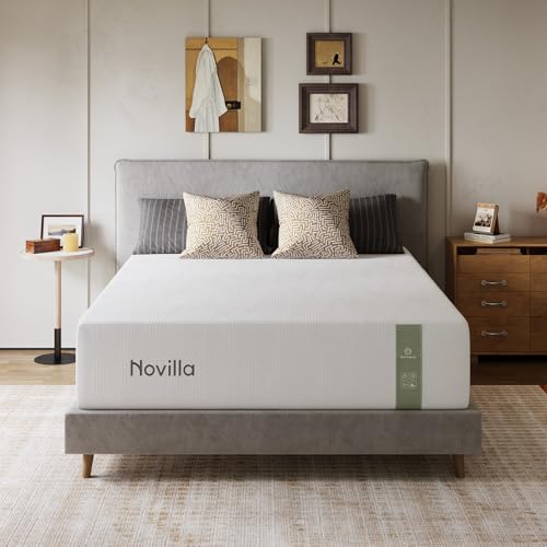 Image of Novilla King Size Mattress, 12 Inch King Size Memory Foam Mattress with Gel Infused for Cooling Night, Upgraded Support System for Enhanced Stability & Motion Isolation, CertiPUR-US Certified