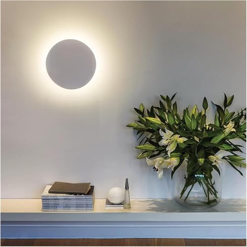 Lámpara de Pared, 8W 12W 15W Aplique Lámparas de Pared Modernas Lámparas de Pared para Interiores Dormitorio Pasillo s Rectángulo Forma Redonda Blanco Negro Pintado Iluminación del hogar,