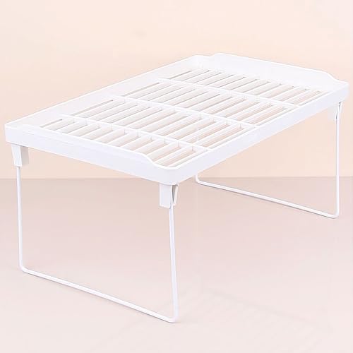 Promosyonca Metal Ayaklı Mutfak veya Banyo Rafı, Tezgah Üstü Organizer, Dolap İçi Raf Düzenleyici, Metal Ayak, Plastik Raf (Plastik Büyük)