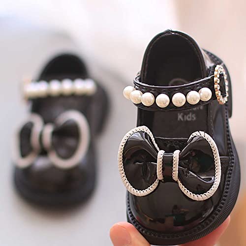 Baby Toddler Sandals Infant Girls Boys Princess Shoes Bowknot First Walkers Prewalkers Summer Walking (Black, 6 Infant)4