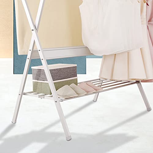 Cintre simple pliable pour vêtements de maison avec fixation sol au plafond 210 cm - 6