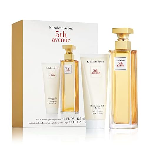 Elizabeth Arden - Set de Regalo 5th Avenue: Eau de Parfum, con Notas Florales de Magnolia Rosada, Violeta y Ámbar, 125 ml + Crema Corporal 100 ml, Regalo para Mujeres