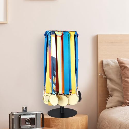 Présentoir rotatif pour médailles en métal - Porte-médaille de bureau sport - 8