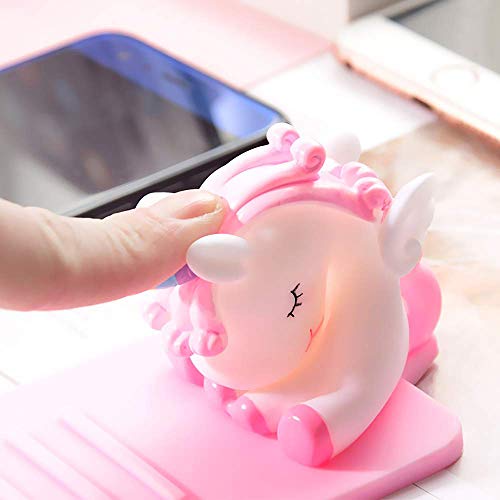 Zostland Unicorn Phone Holder Adjustable Stand Lovely Desktop Cell Phone Stand, Creative Cartoon Multi-Function Desk Phone Stand, Smartphone Dock (Unicorn Pink) #TOP2
